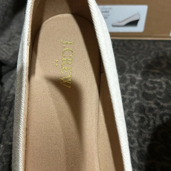 J. Crew Women’s Canvas Espadrille Wedges, Color Flax (Beige), Sz 8New With Box - Picture 5 of 7